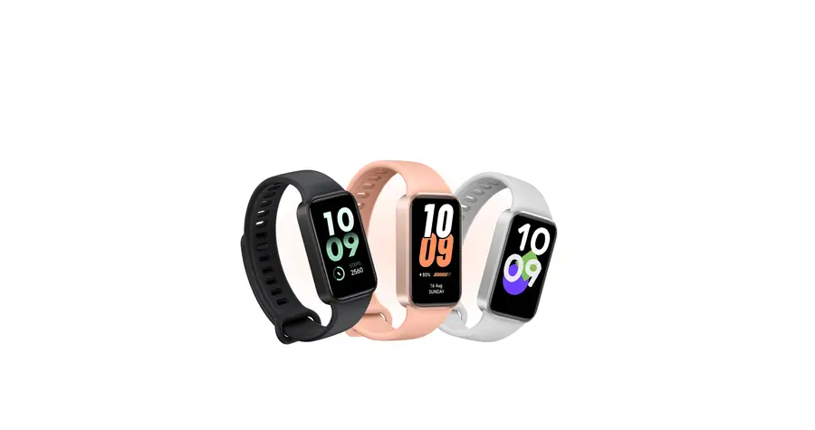رنگبندی Xiaomi Smart Band 11 Active شامل مشکی خاکستری و صورتی