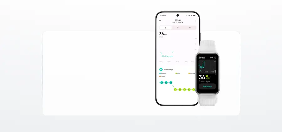 پایش استرس روزانه Xiaomi Smart Band 11 Active در Mi Fitness