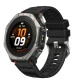 ساعت هوشمند Amazfit T-Rex Dual Solar با بند مشکی و قاب تیتانیومی